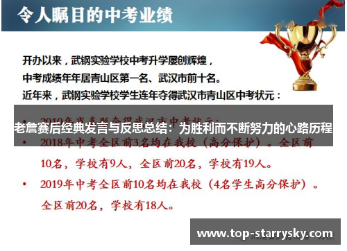 老詹赛后经典发言与反思总结：为胜利而不断努力的心路历程